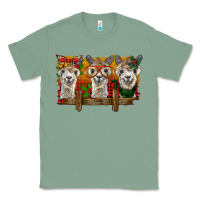 Sage Christmas alpacas Classic Tee - BarkalooDesign