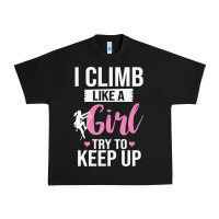 Black climbing climb mountain climbing like a girl 345 climb climbing lover Urban Heavy Tee - linhVisuals