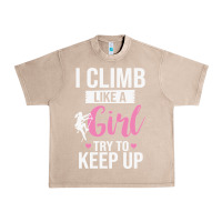 French Oak climbing climb mountain climbing like a girl 345 climb climbing lover Urban Heavy Tee - linhVisuals