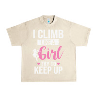 Sandshell climbing climb mountain climbing like a girl 345 climb climbing lover Urban Heavy Tee - linhVisuals