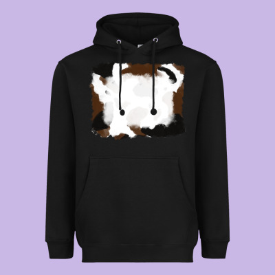 Cowhide Frames Background Heavyweight Hoodie Designed By Ranaportraitstore