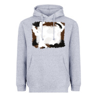 Heather Grey cowhide frames background Heavyweight Hoodie - RanaPortraitStore
