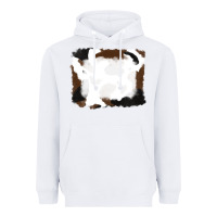 White cowhide frames background Heavyweight Hoodie - RanaPortraitStore