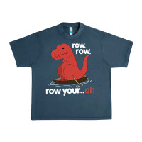 Midnight Navy dinosaur dino trex row t rex saurus Urban Heavy Tee - linhVisuals