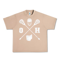 Burro ohio lacrosse sticks & helmet state outline lax player t shirt Urban Heavy Tee - linhVisuals