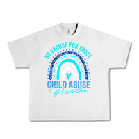 Lunar Rock no excuse child abuse prevention awareness leopard rainbow t shirt Urban Heavy Tee - linhVisuals