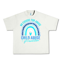 Pistachio no excuse child abuse prevention awareness leopard rainbow t shirt Urban Heavy Tee - linhVisuals