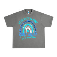 Tornado no excuse child abuse prevention awareness leopard rainbow t shirt Urban Heavy Tee - linhVisuals