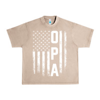French Oak opa gift america flag gift for men father's day pullover hoodie Urban Heavy Tee - linhVisuals
