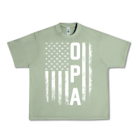 Oil Green opa gift america flag gift for men father's day pullover hoodie Urban Heavy Tee - linhVisuals