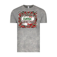 Cloud Rock Running on Coffee And Christmas Vintage Tee - CowhideDigitalArt