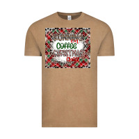 Vintage Coffee Running on Coffee And Christmas Vintage Tee - CowhideDigitalArt