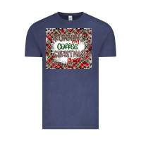 Running On Coffee And Christmas Vintage Tee | Teevron