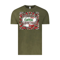 Vintage Olive Running on Coffee And Christmas Vintage Tee - CowhideDigitalArt