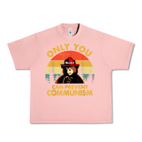 Salmon vintage only you can prevent communism funny bear camping t shirt Urban Heavy Tee - linhVisuals