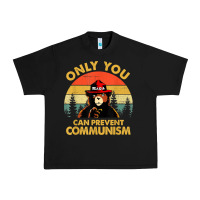 Black vintage only you can prevent communism funny bear camping t shirt Urban Heavy Tee - linhVisuals