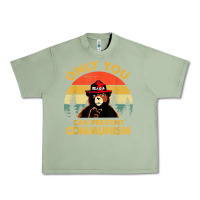 Oil Green vintage only you can prevent communism funny bear camping t shirt Urban Heavy Tee - linhVisuals