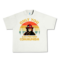 Pistachio vintage only you can prevent communism funny bear camping t shirt Urban Heavy Tee - linhVisuals
