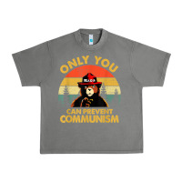 Tornado vintage only you can prevent communism funny bear camping t shirt Urban Heavy Tee - linhVisuals