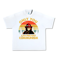 White vintage only you can prevent communism funny bear camping t shirt Urban Heavy Tee - linhVisuals