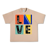 Burro vintage retro i love bosnia flag for bosnian pride gift t shirt Urban Heavy Tee - linhVisuals