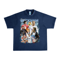Navy David Beckham Vintage Urban Heavy Tee - linhVisuals