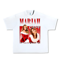 White Mariah Carey Vintage Urban Heavy Tee - linhVisuals