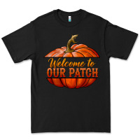 Black welcome to our patch Premium Tee - BundleAndBundleShop