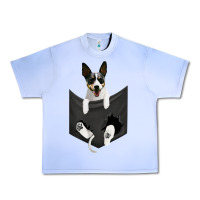 Grape Ice rat terrier dog in pocket, rattie puppy, ratting terrier t shirt Urban Heavy Tee - linhVisuals