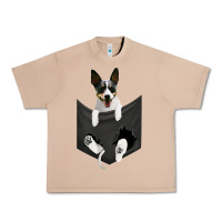 Burro rat terrier dog in pocket, rattie puppy, ratting terrier t shirt Urban Heavy Tee - linhVisuals