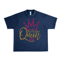 Navy birthday queen shirt, womens birthday shirt, birthday t shirt Urban Heavy Tee - linhVisuals