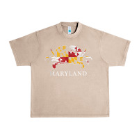 French Oak retro maryland crab state flag vintage travel tank top Urban Heavy Tee - linhVisuals