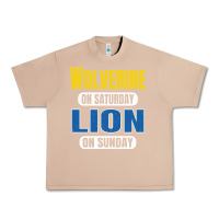 Burro wolverine on saturday lion on sunday fans detroit vintage pullover hoo Urban Heavy Tee - linhVisuals