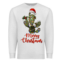 Oatmeal Heather merry christmas cactus Premium Sweatshirt - RanaPortraitStore