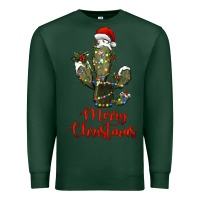 Sports Green merry christmas cactus Premium Sweatshirt - RanaPortraitStore