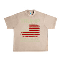 French Oak vintage usa american flag trump was right about everything pullover ho Urban Heavy Tee - linhVisuals