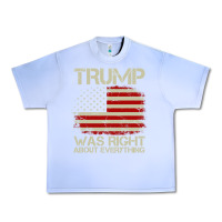 Grape Ice vintage usa american flag trump was right about everything pullover ho Urban Heavy Tee - linhVisuals