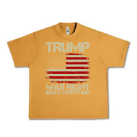 Peanut Butter vintage usa american flag trump was right about everything pullover ho Urban Heavy Tee - linhVisuals