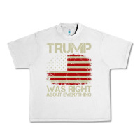 Lunar Rock vintage usa american flag trump was right about everything pullover ho Urban Heavy Tee - linhVisuals