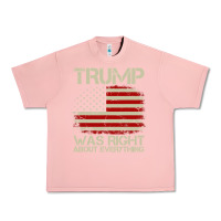 Salmon vintage usa american flag trump was right about everything pullover ho Urban Heavy Tee - linhVisuals