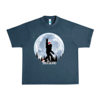 Midnight Navy santa bigfoot christmas rock funny sasquatch believe xmas t shirt Urban Heavy Tee - linhVisuals