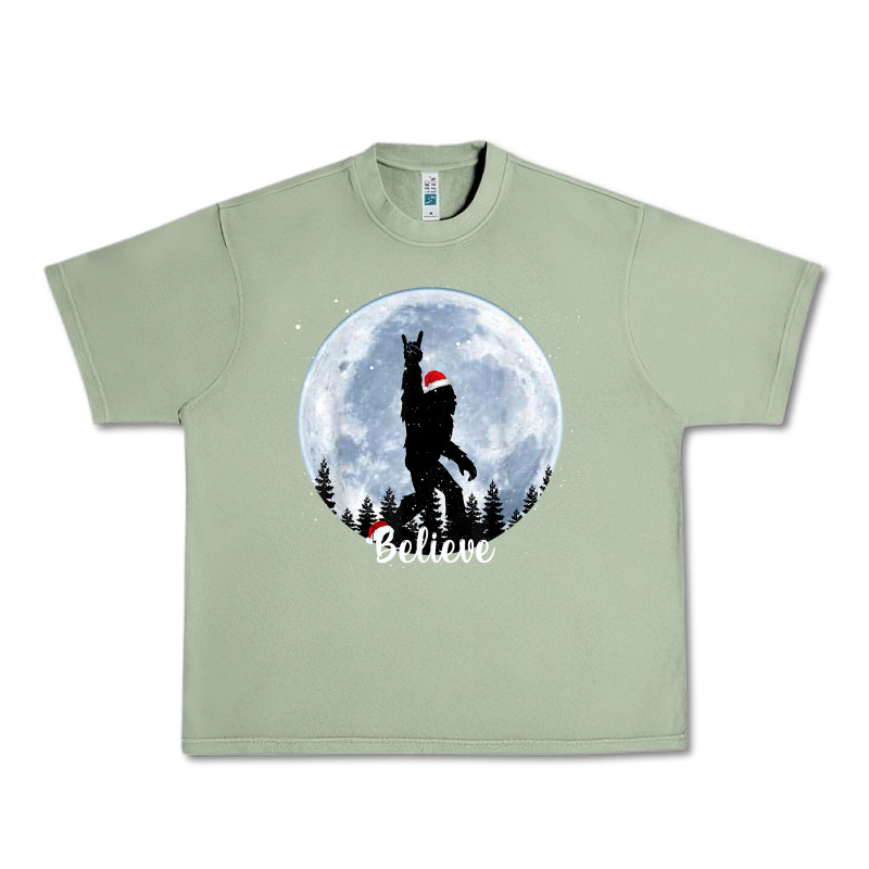 Santa Bigfoot Christmas Rock Funny Sasquatch Believe Xmas T Shirt Urban Heavy Tee by linhVisuals | Teevron