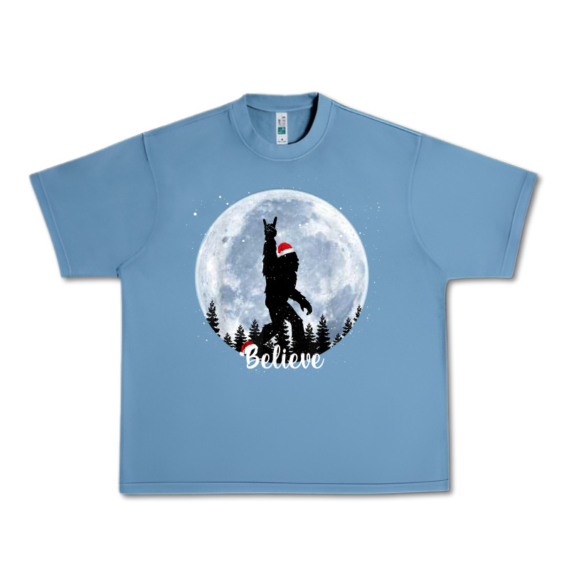 Santa Bigfoot Christmas Rock Funny Sasquatch Believe Xmas T Shirt Urban Heavy Tee by linhVisuals | Teevron