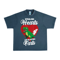 Midnight Navy stealing hearts and blasting farts valentine's day t shirt Urban Heavy Tee - linhVisuals