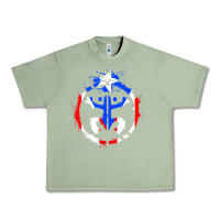 Oil Green taino coqui symbol   boricua   hispanic heritage t shirt Urban Heavy Tee - linhVisuals