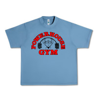 Pebble Blue POWERHOUSE GYM VINTAGE SPORT Urban Heavy Tee - linhVisuals