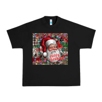 Black merry christmas Urban Heavy Tee - CowhideDigitalArt