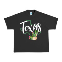 Pigment Black texas state map pride cactus vintage texas sweatshirt Urban Heavy Tee - linhVisuals