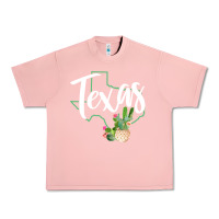 Salmon texas state map pride cactus vintage texas sweatshirt Urban Heavy Tee - linhVisuals