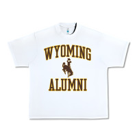 White wyoming cowboys apparel alumni classic arch long sleeve t shirt Urban Heavy Tee - linhVisuals